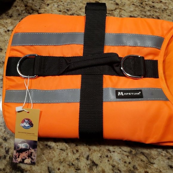 NWT Apetian Dog Life Preserver - Jacket - Vest Medium - Picture 5 of 11
